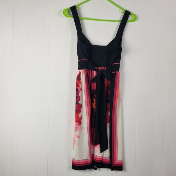 Jodi Kristopher dress sz Large gorgeous  floral colors - Picture 2 of 4